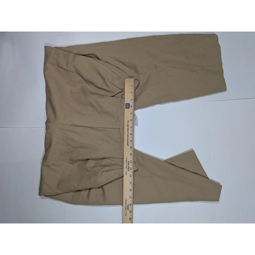 New Austin Reed London New York Tan Lined Dres Pant Vintage 100% Wool Women’s 10